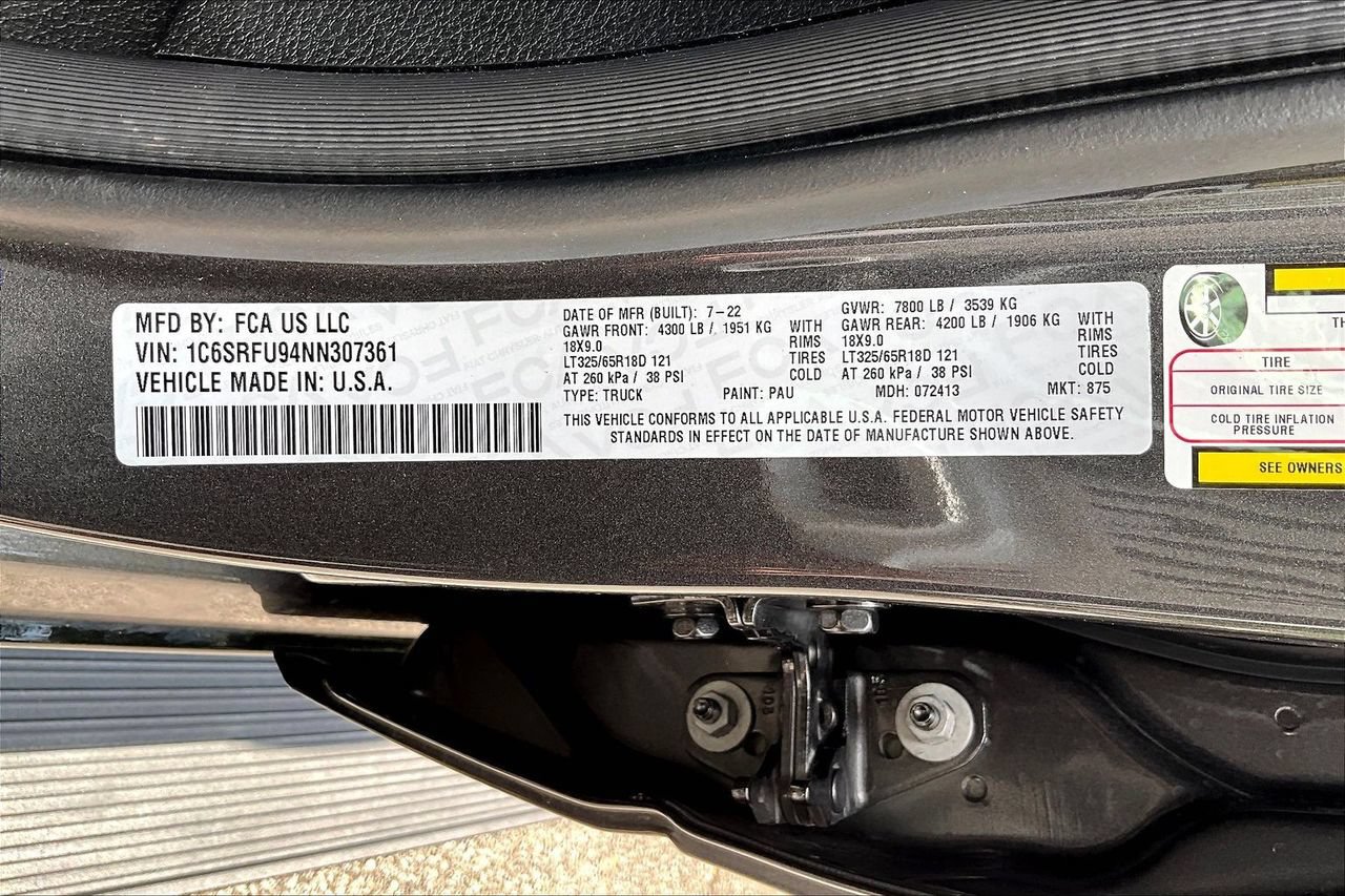 Used 2022 RAM 1500 TRX w/ TRX Level 2 Equipment Group AWD/4WD image 16