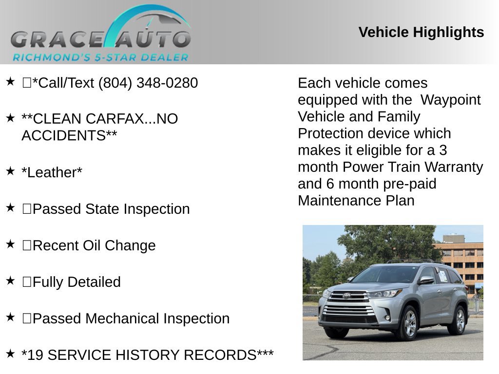 Used 2017 Toyota Highlander Limited AWD/4WD image 2