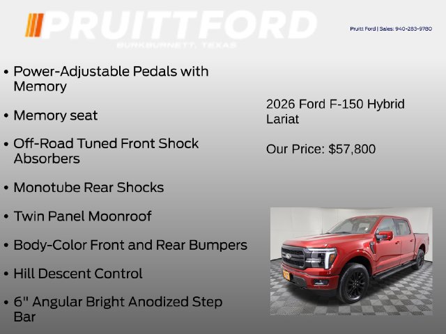 Used 2026 Ford F150 Lariat w/ Equipment Group 501A Mid AWD/4WD image 37