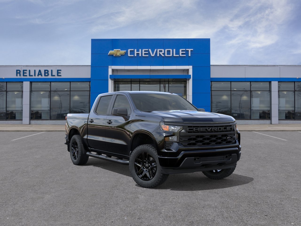 New 2026 Chevrolet Silverado 1500 Custom w/ Turbomax Blackout Package