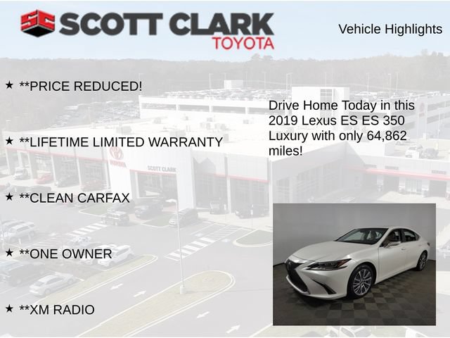 Used 2019 Lexus ES 350 w/ Accessory Package 2 FWD image 13
