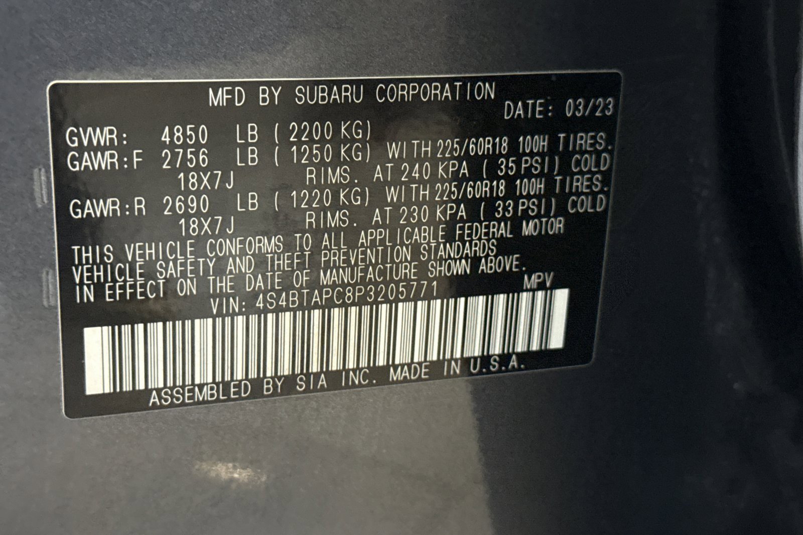 Certified 2023 Subaru Outback Touring image 30