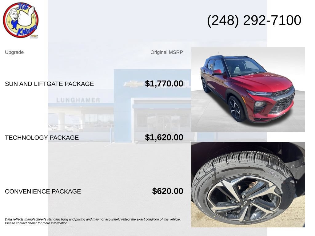 Certified 2021 Chevrolet TrailBlazer RS w/ Sun and Liftgate Package FWD image 5