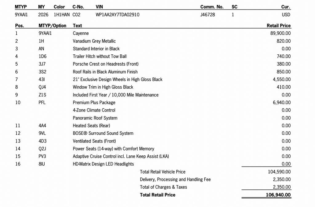 New 2026 Porsche Cayenne image 44