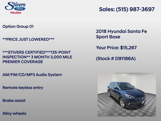 Used 2018 Hyundai Santa Fe Sport AWD/4WD image 8