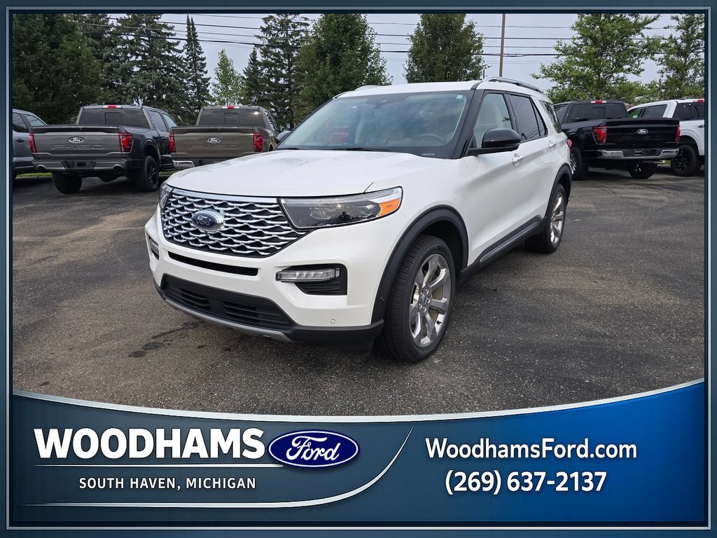Certified 2020 Ford Explorer Platinum w/ Premium Technology Package AWD/4WD image 1