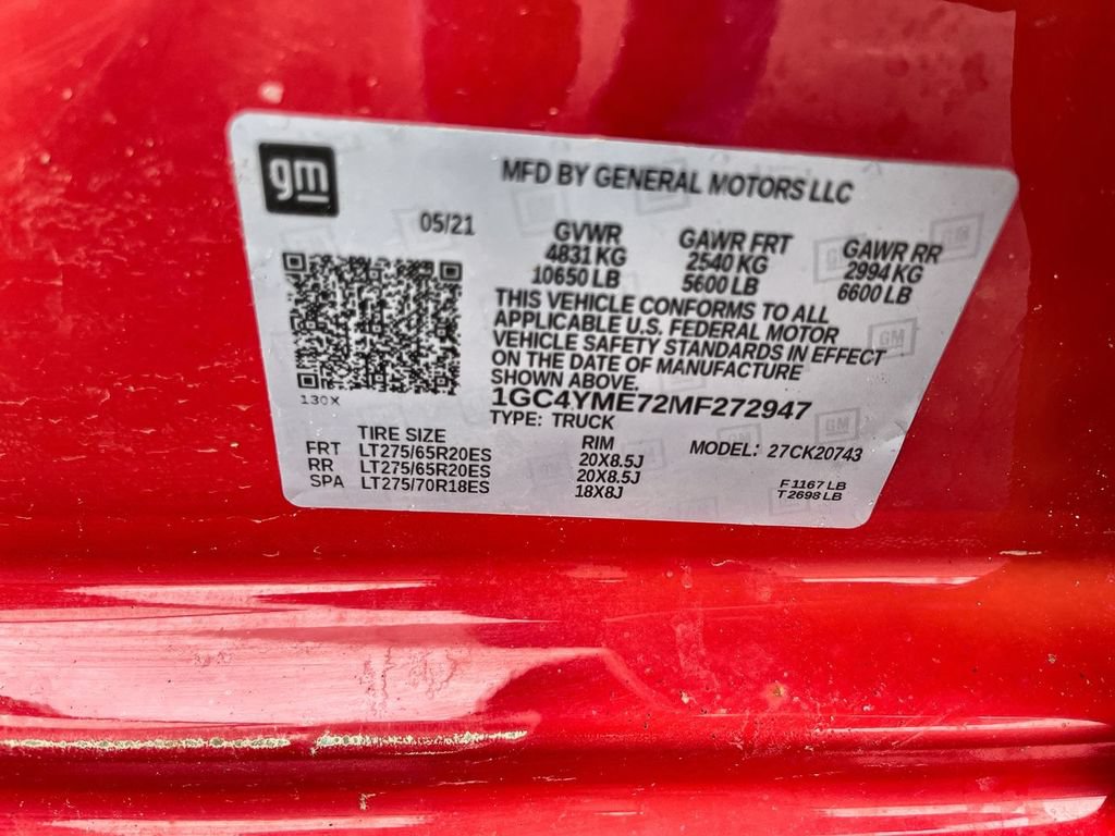 Certified 2021 Chevrolet Silverado 2500 Custom w/ Custom Value Package AWD/4WD image 31