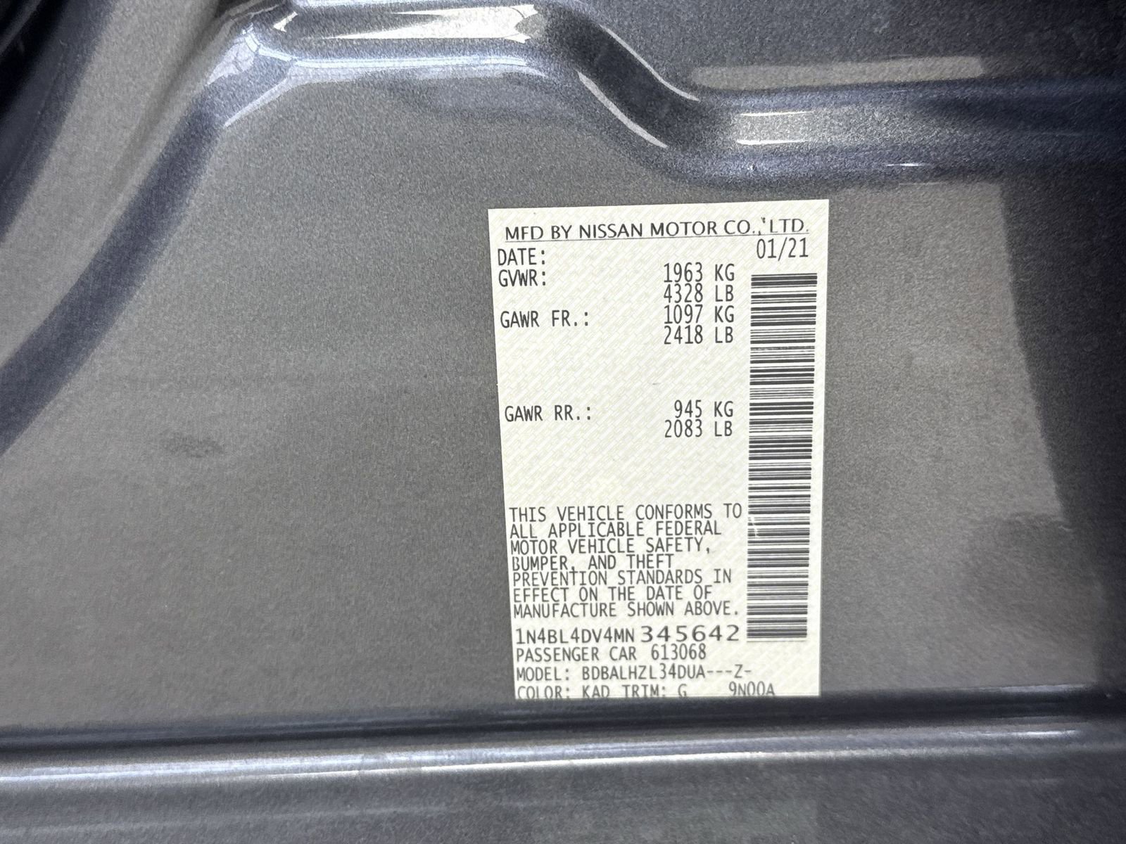 Used 2021 Nissan Altima 2.5 SV image 47