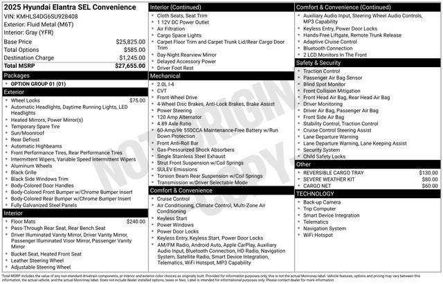 Used 2025 Hyundai Elantra SEL image 4