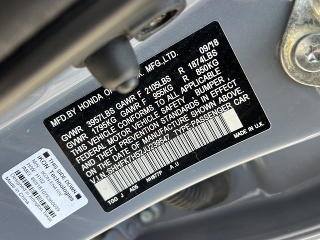 Used 2018 Honda Civic EX image 35