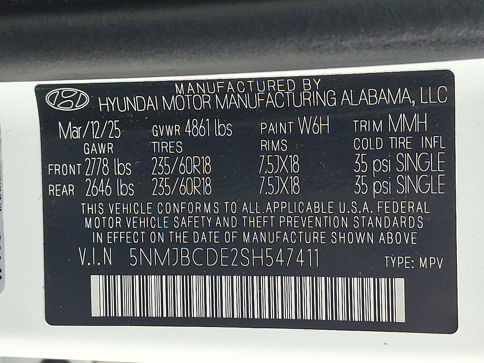 Certified 2025 Hyundai Tucson SEL AWD/4WD image 27