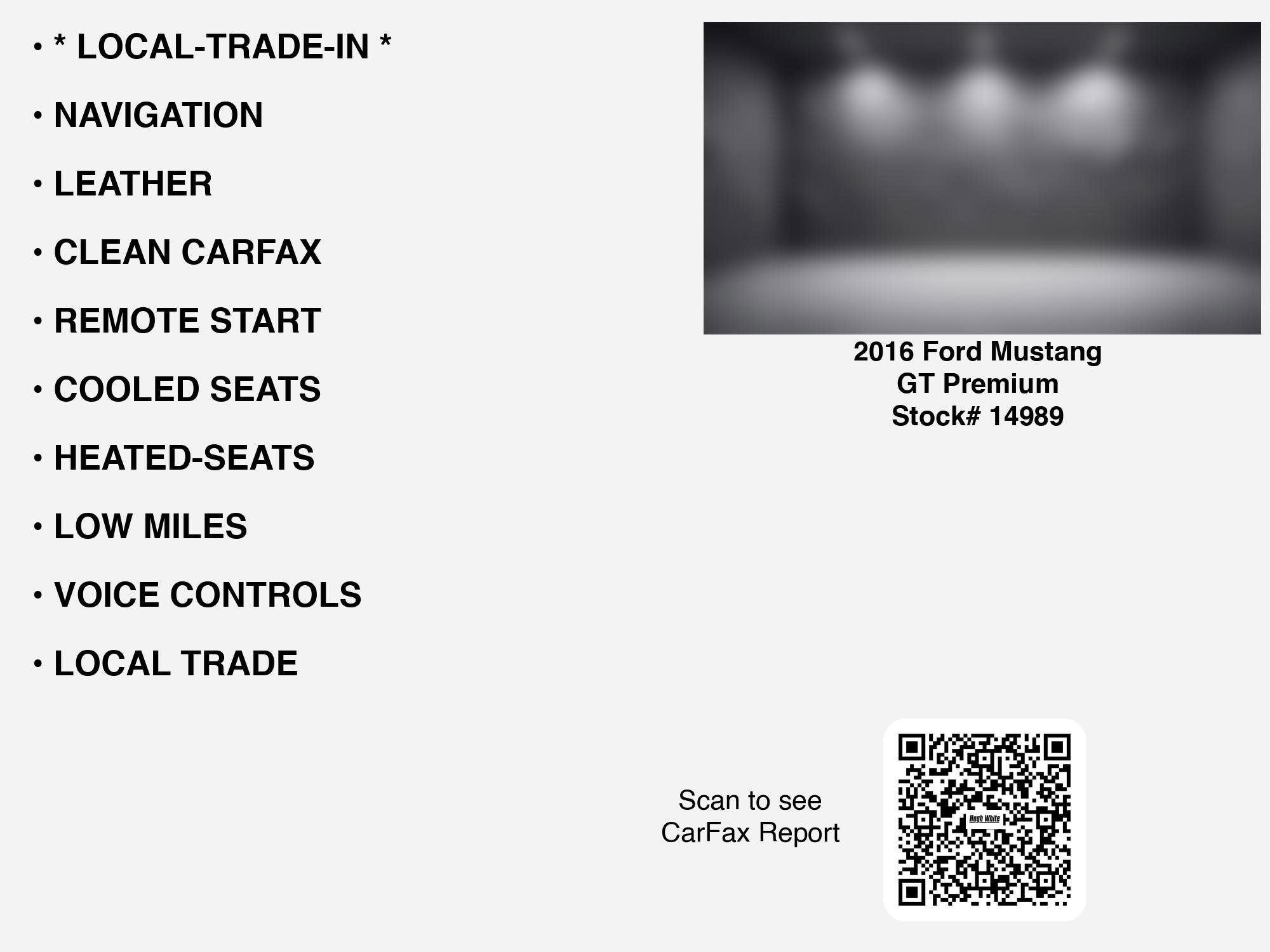 Used 2016 Ford Mustang GT Premium w/ Equipment Group 401A image 7