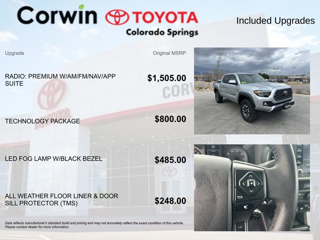 Used 2022 Toyota Tacoma TRD Off-Road w/ Technology Package image 4