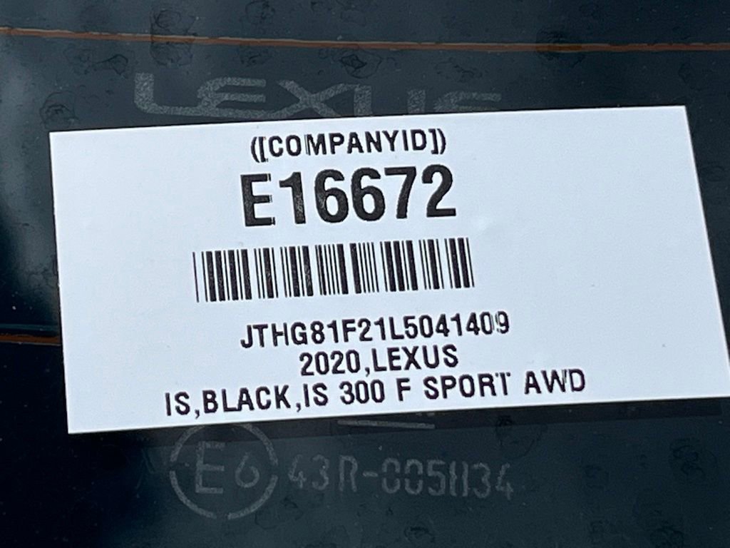 Used 2020 Lexus IS 300 F Sport w/ Blackline Edition image 23
