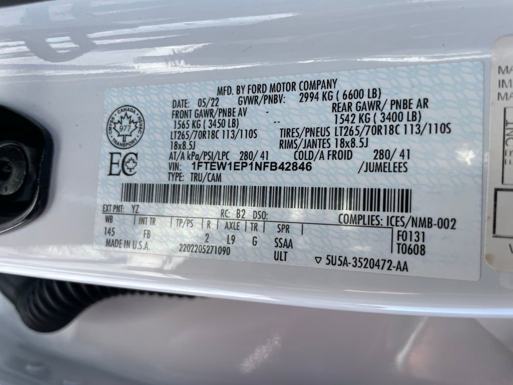 Used 2022 Ford F150 XLT w/ Equipment Group 302A High image 45