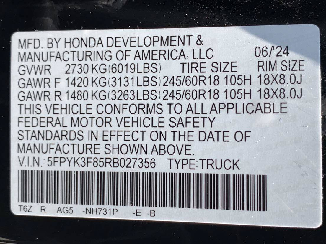 Certified 2024 Honda Ridgeline Black Edition image 46