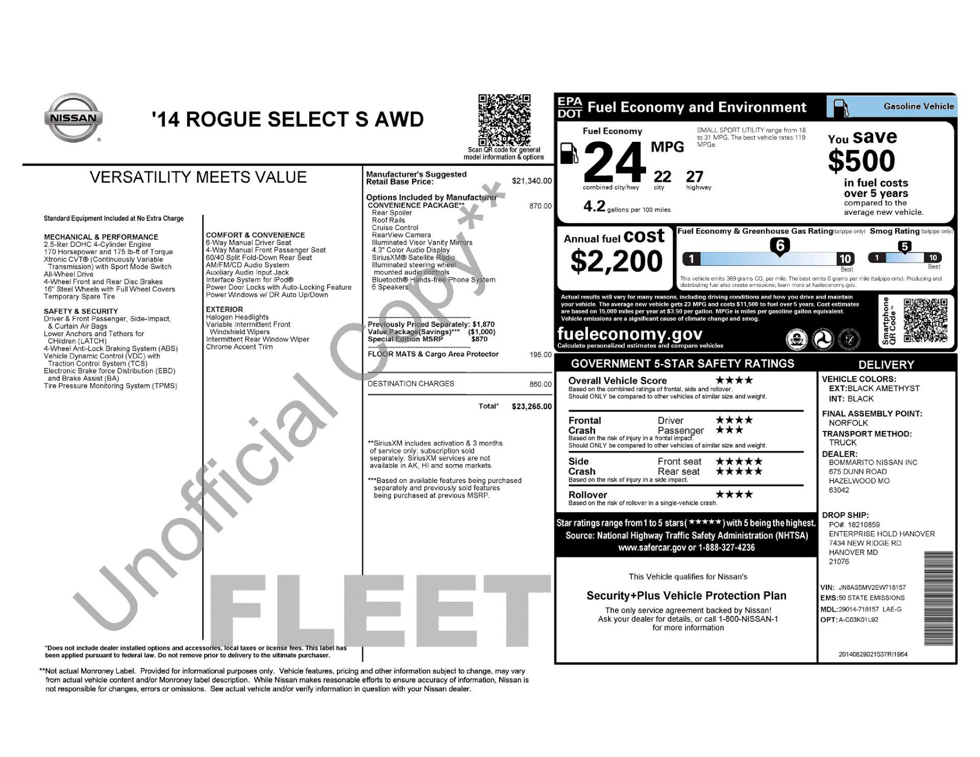 Used 2014 Nissan Rogue S w/ Convenience Package AWD/4WD image 11