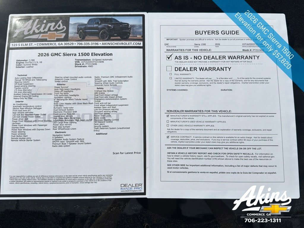 Certified 2026 GMC Sierra 1500 Elevation w/ Elevation Premium Package image 12