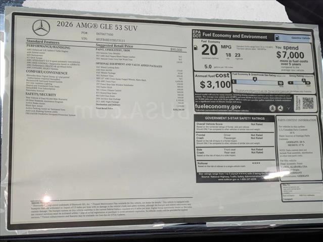 New 2026 Mercedes-Benz GLE 53 AMG 4MATIC image 19