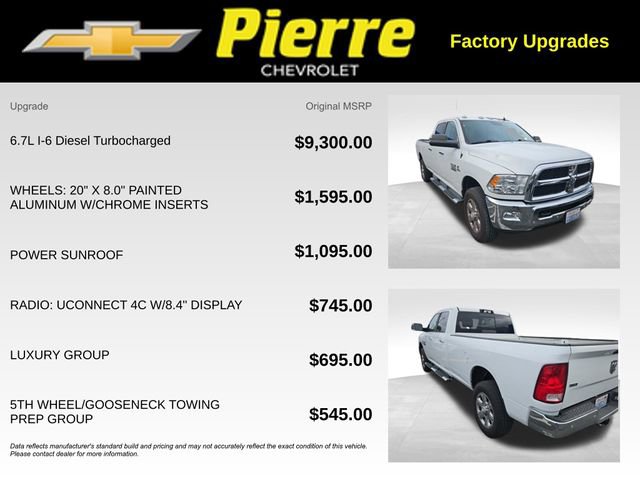 Used 2018 RAM 3500 SLT w/ Luxury Group image 7