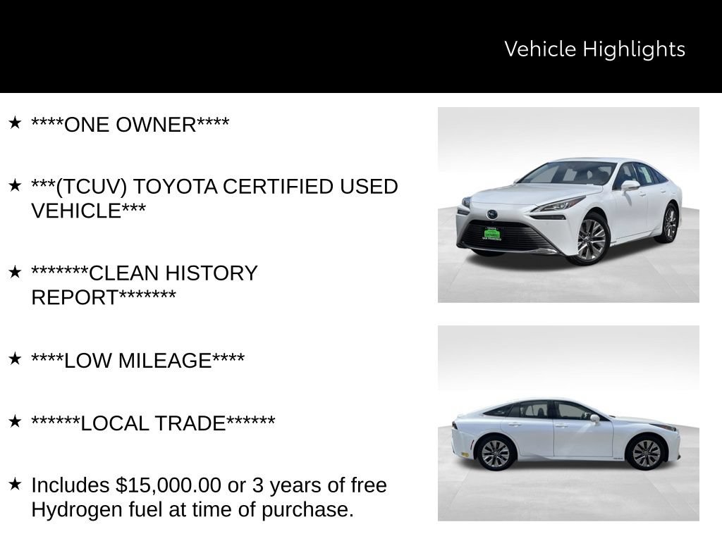 Certified 2022 Toyota Mirai w/ Advanced Technology Package RWD image 45