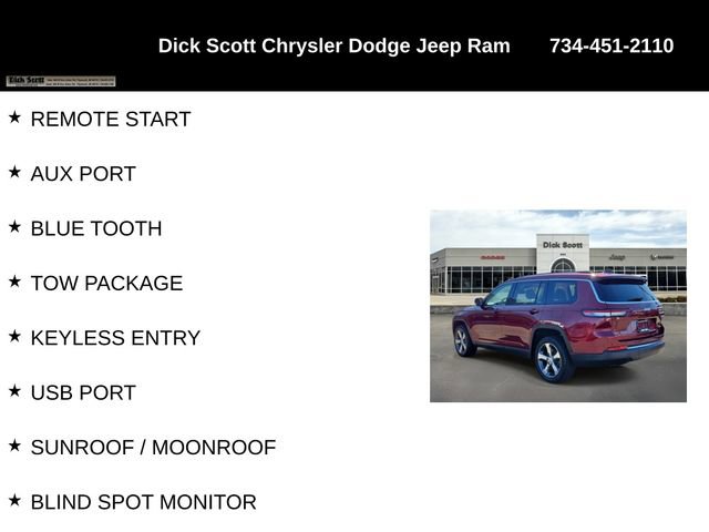 Used 2021 Jeep Grand Cherokee L Limited w/ Trailer Tow Package image 17