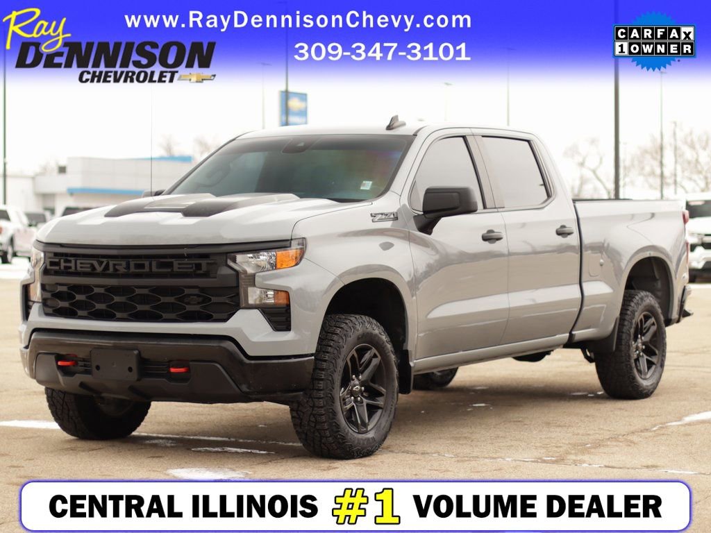 Used 2024 Chevrolet Silverado 1500 Custom Trail Boss w/ LPO, Dark Essentials Package image 3