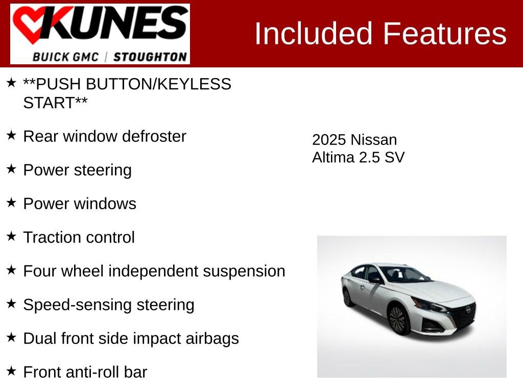 Used 2025 Nissan Altima 2.5 SV FWD image 3