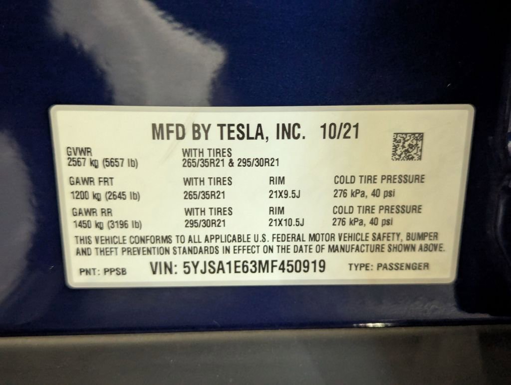 Used 2021 Tesla Model S Plaid image 82