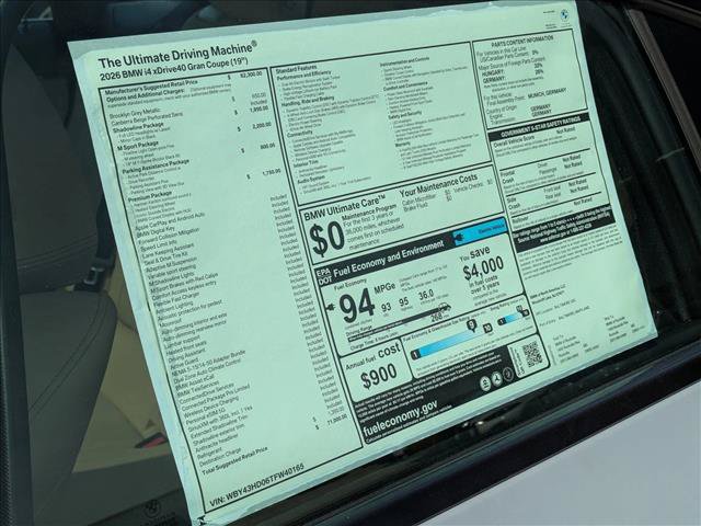 Used 2026 BMW i4 xDrive40i w/ M Sport Package AWD/4WD image 19