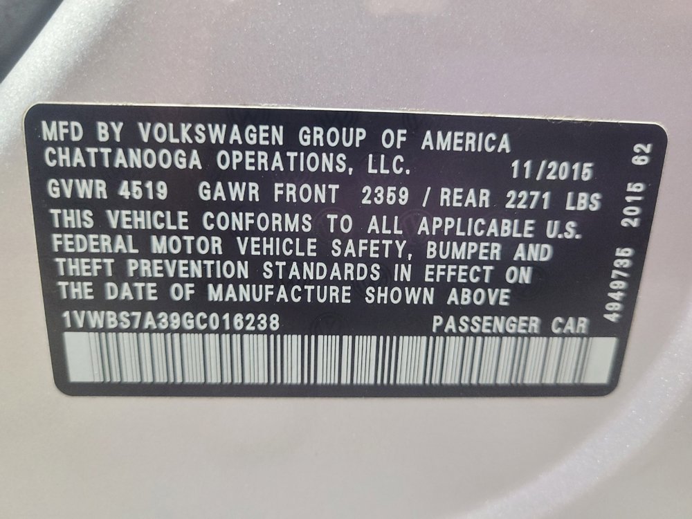 Used 2016 Volkswagen Passat 1.8T SE image 33