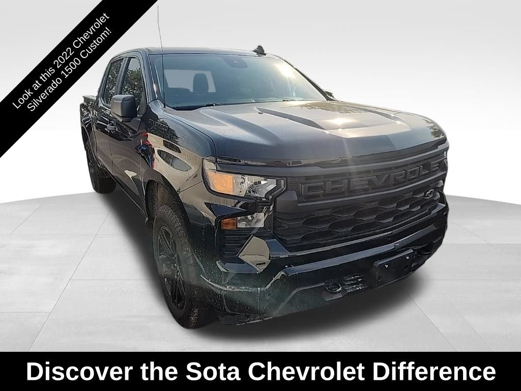 Used 2022 Chevrolet Silverado 1500 Custom w/ LPO, Dark Essentials Package