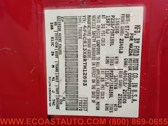 Used 1994 MAZDA B-Series Pickup SE AWD/4WD image 18