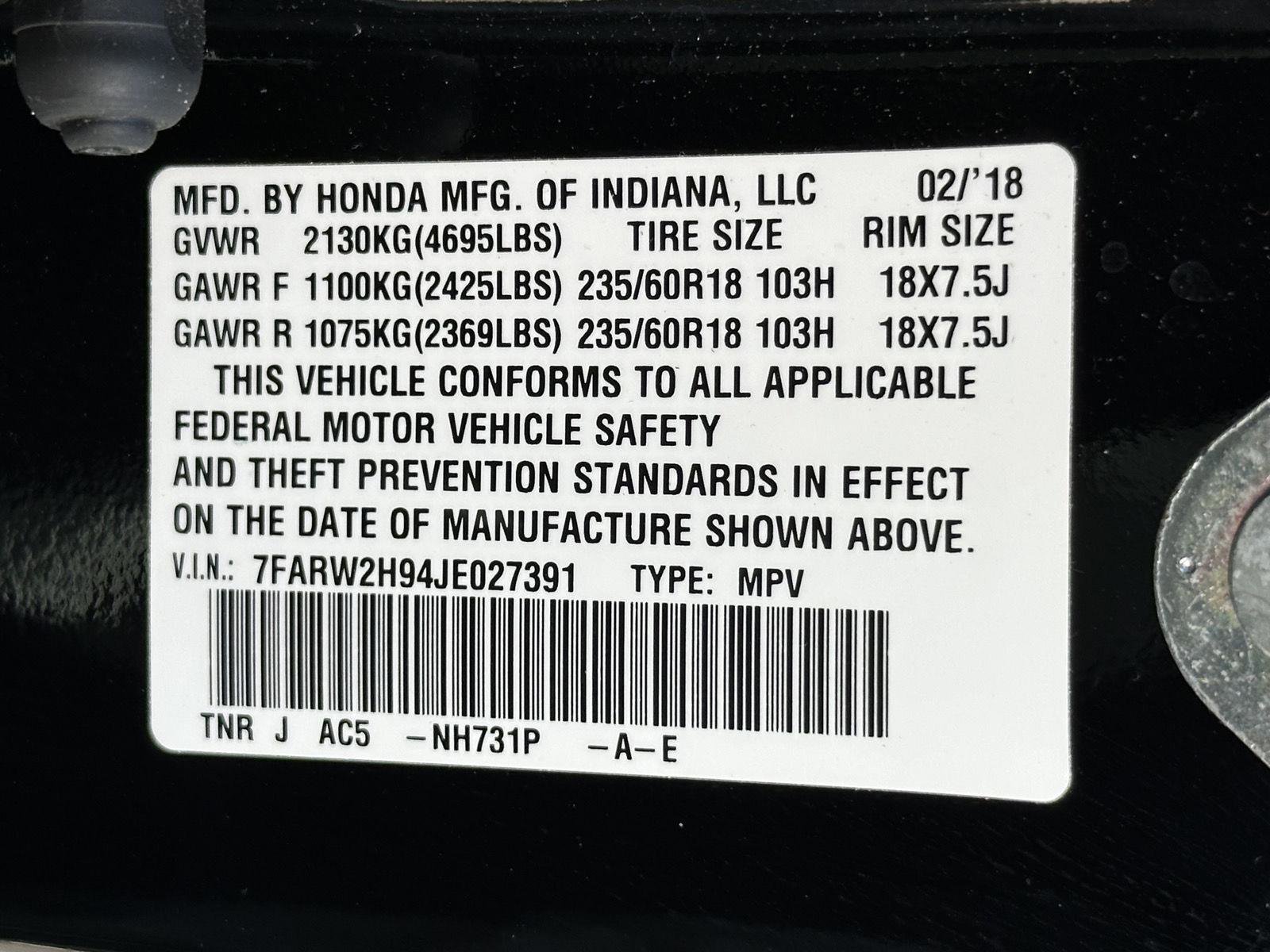 Used 2018 Honda CR-V Touring image 15