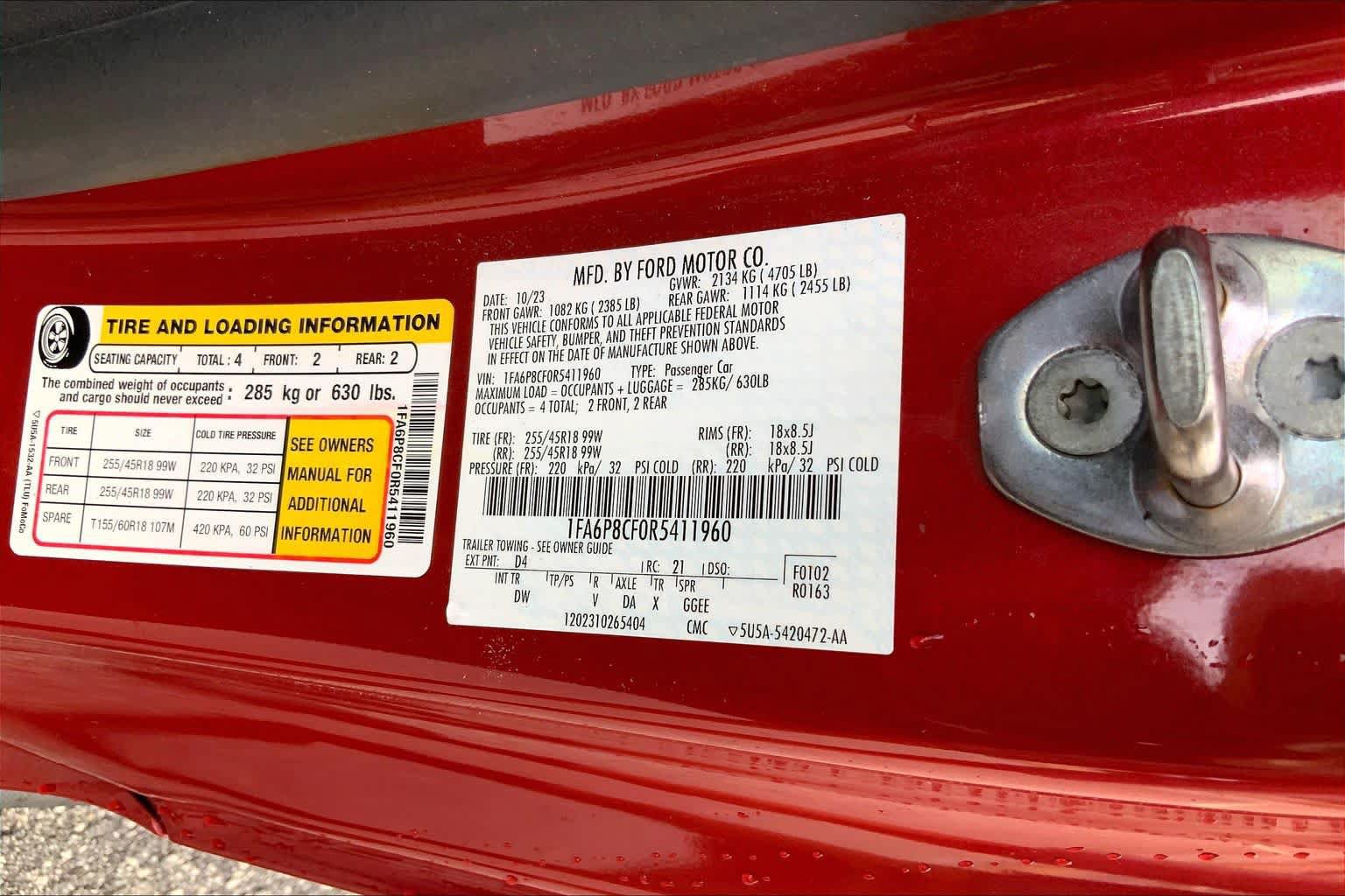 Used 2024 Ford Mustang GT RWD image 30
