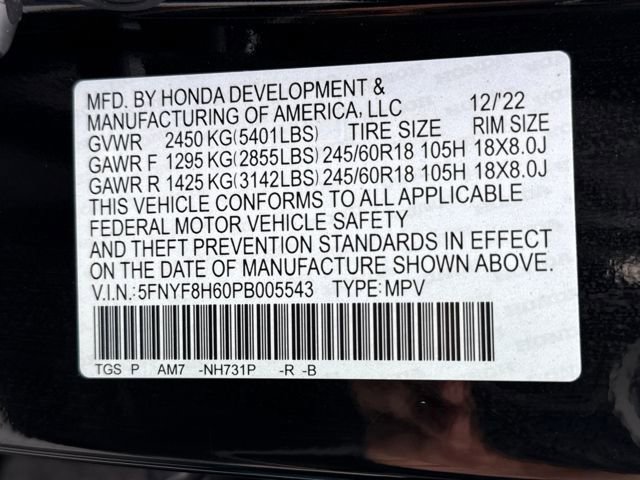 Certified 2023 Honda Passport TrailSport image 15