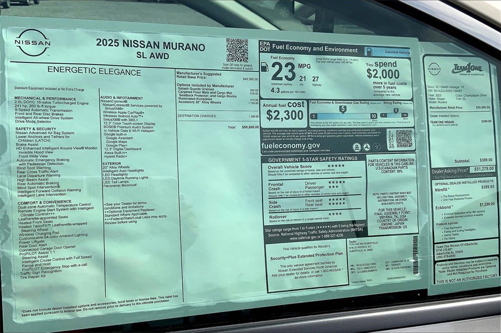 New 2025 Nissan Murano SL image 14