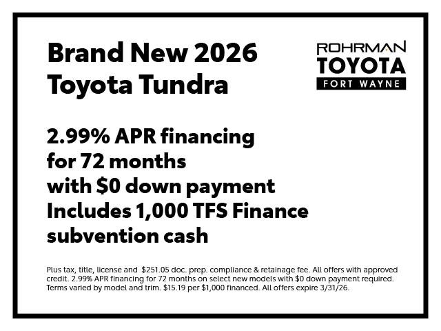 New 2026 Toyota Tundra Platinum image 4