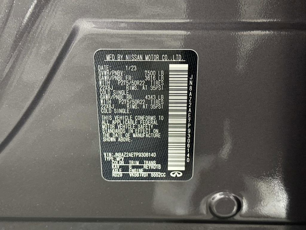 Certified 2023 INFINITI QX80 Premium Select w/ Cargo Package image 42