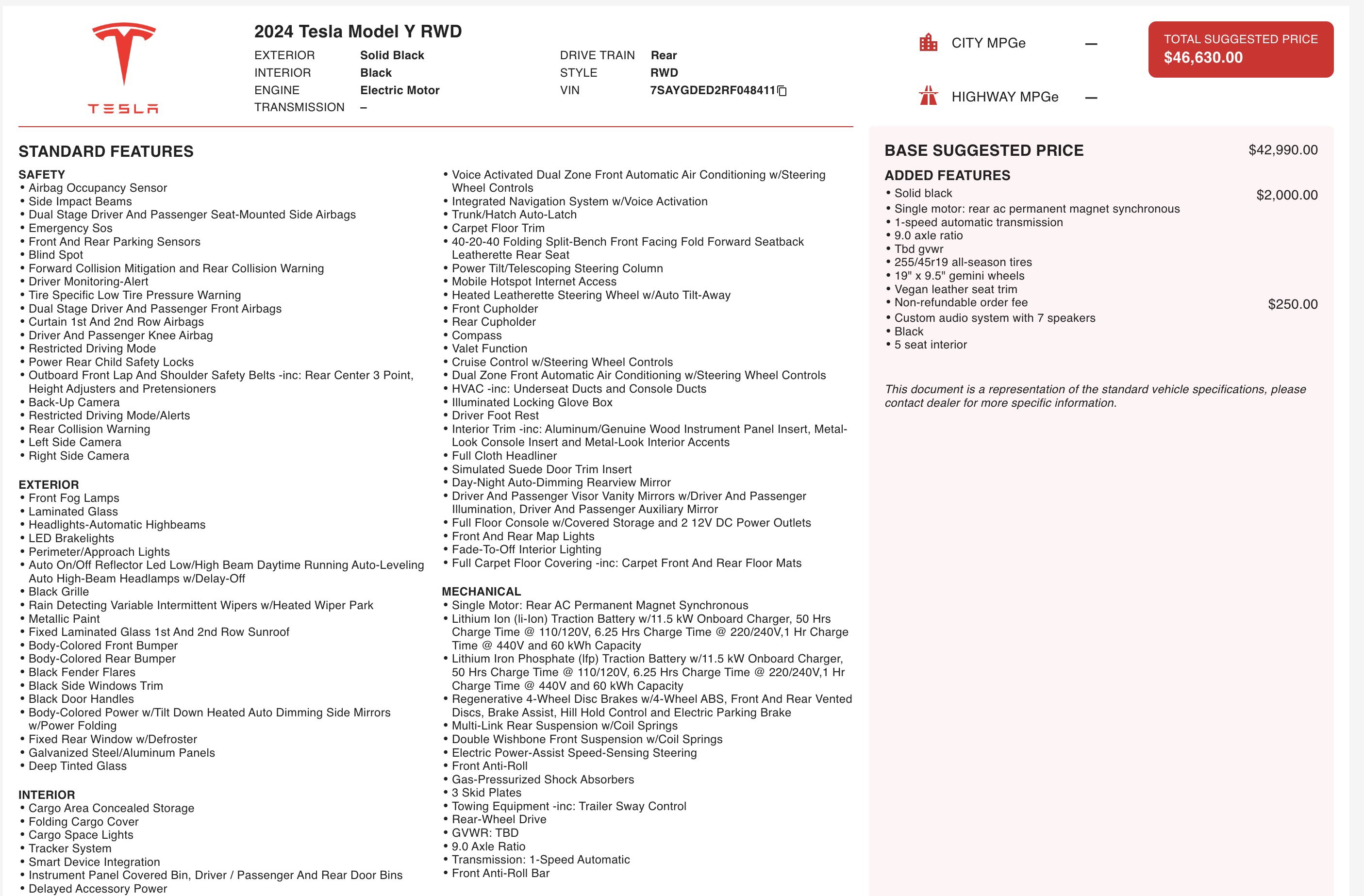 Used 2024 Tesla Model Y 2WD image 6