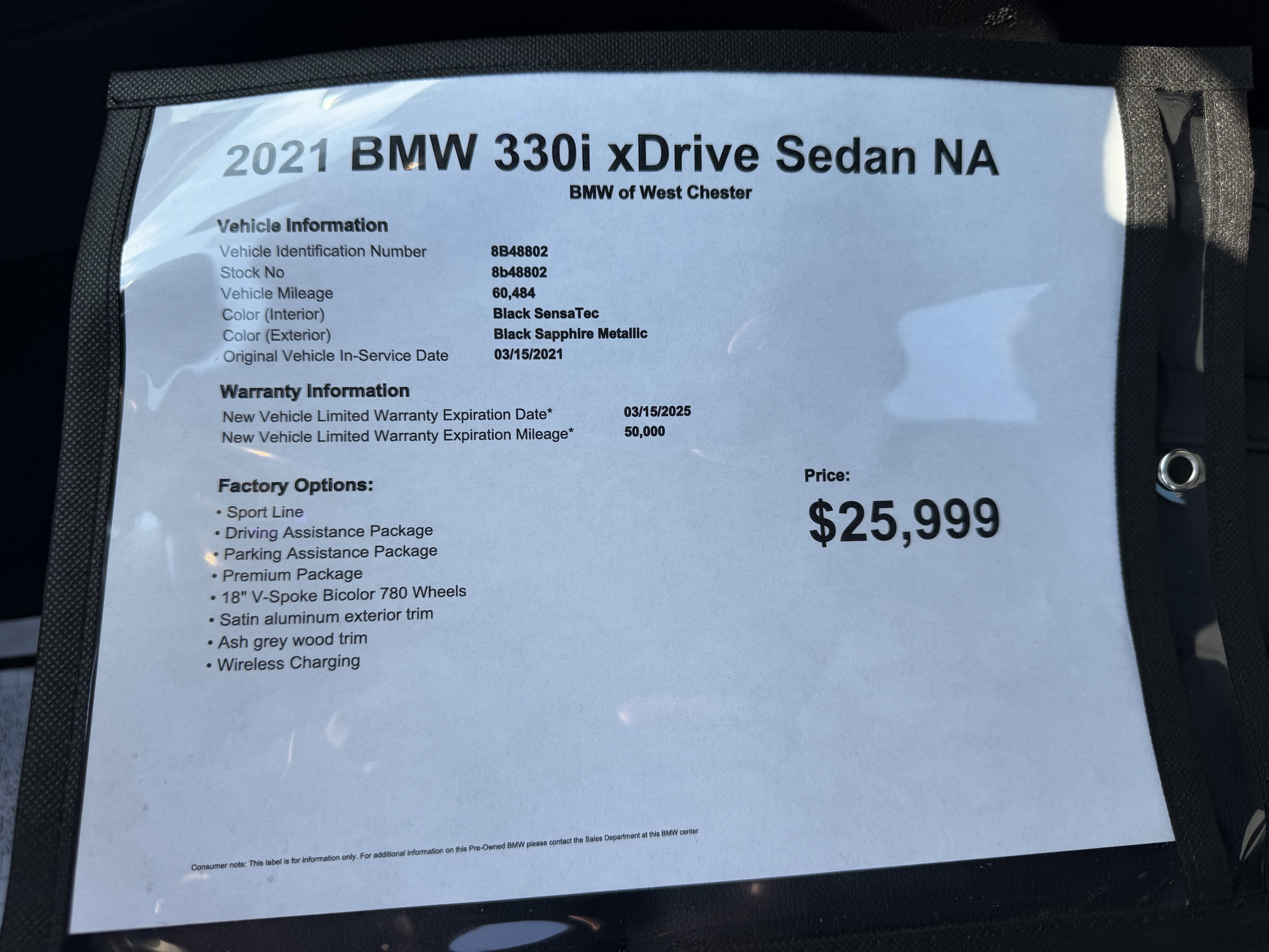 Used 2021 BMW 330i xDrive Sedan AWD/4WD image 20