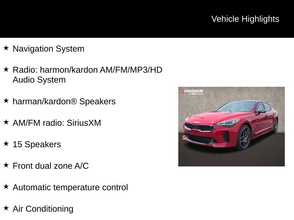 Used 2023 Kia Stinger GT2 AWD/4WD image 2
