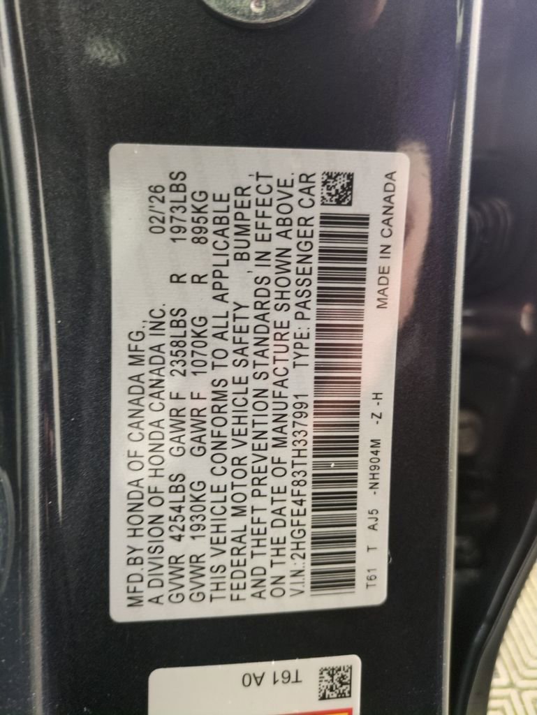 New 2026 Honda Civic Sport Touring image 30