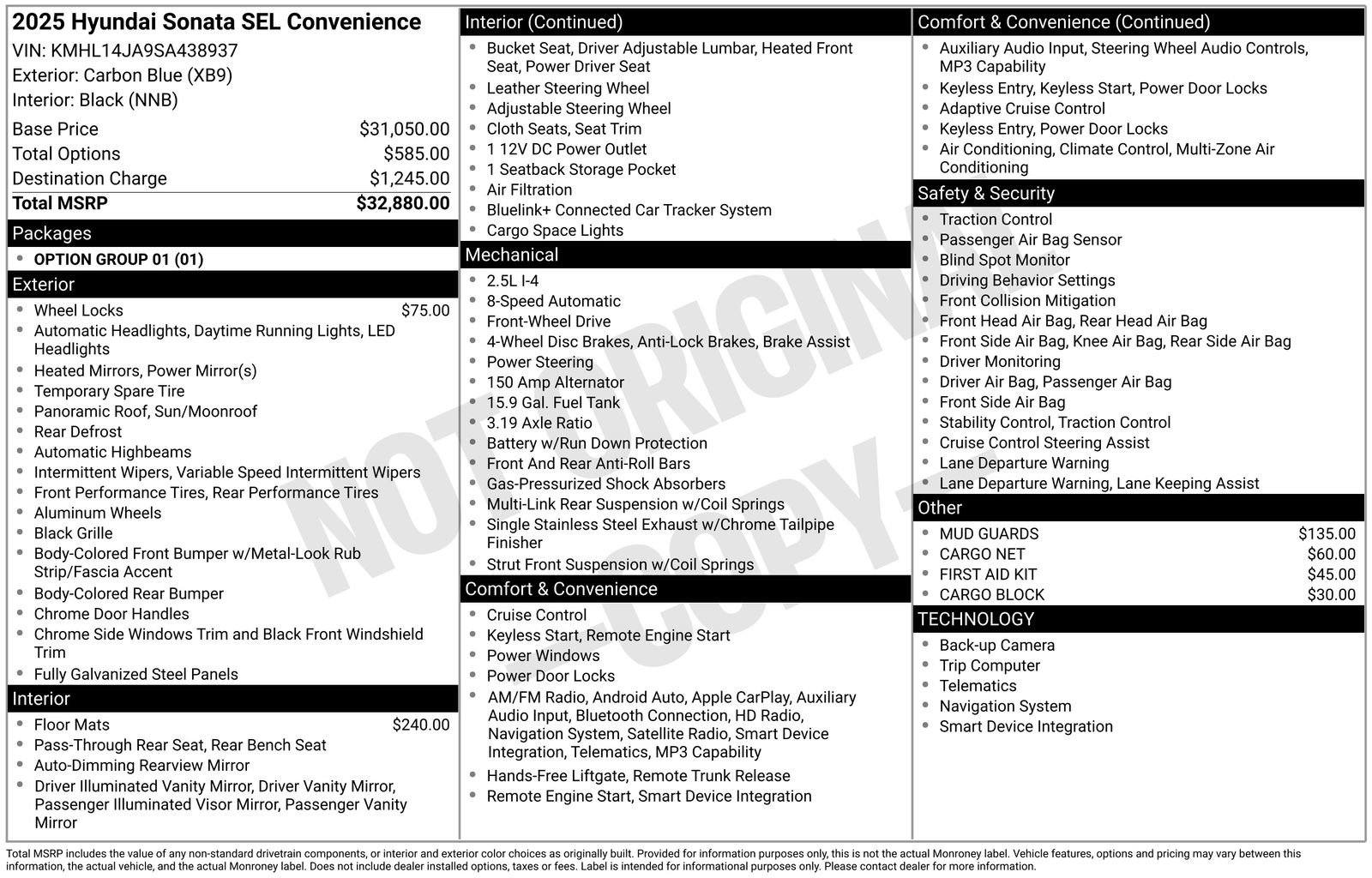 Certified 2025 Hyundai Sonata SEL FWD image 28