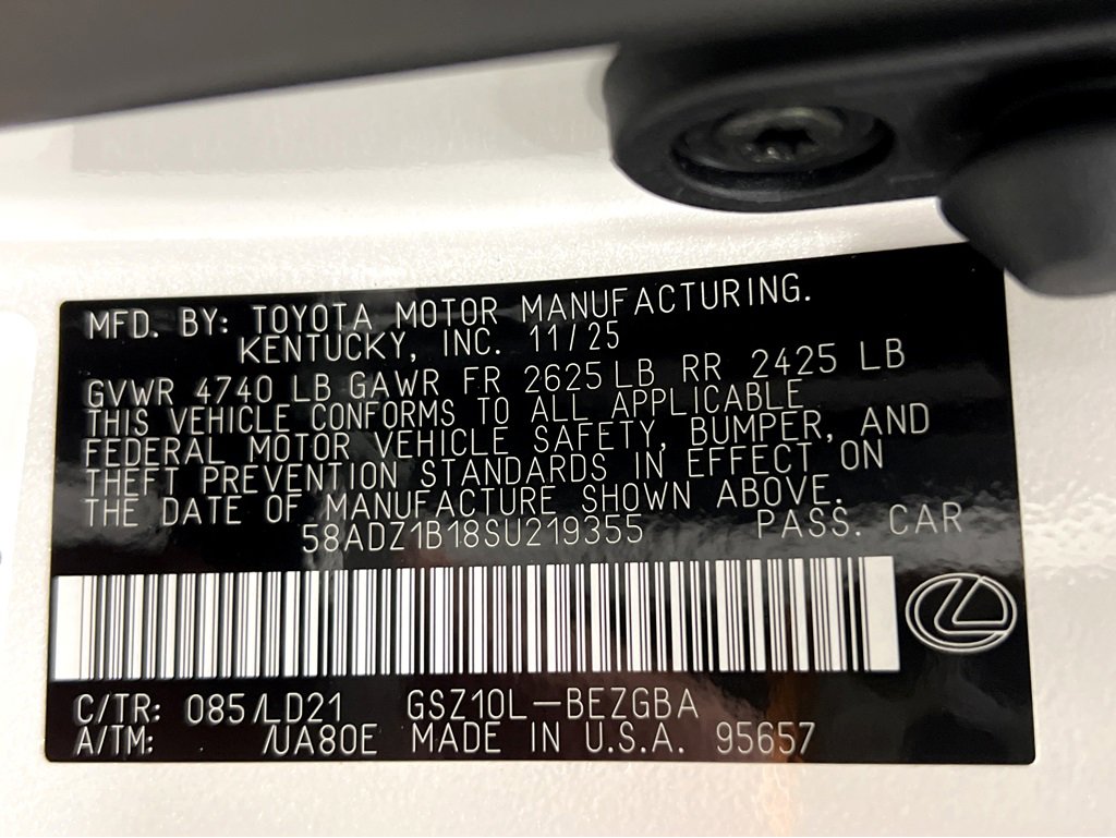 New 2025 Lexus ES 350 w/ Premium Package image 27