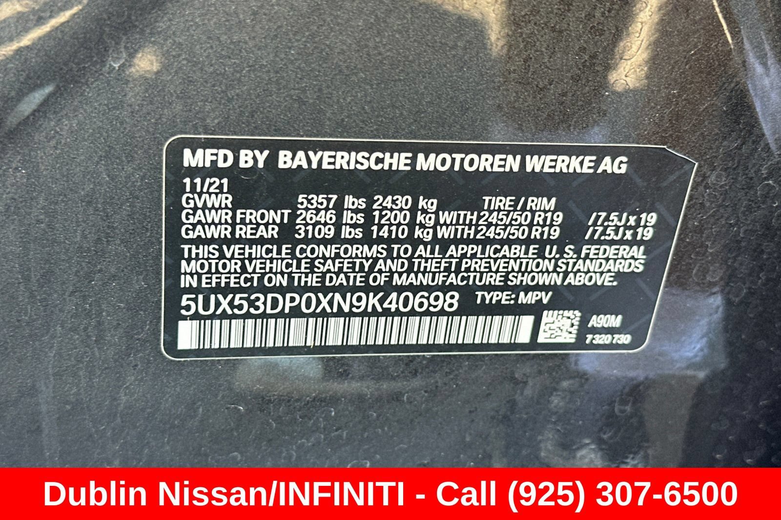Used 2022 BMW X3 xDrive30i AWD/4WD image 58