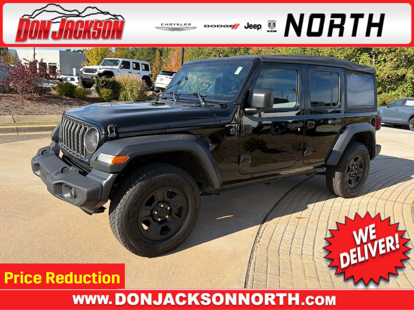 Used 2025 Jeep Wrangler Unlimited Sport AWD/4WD image 1