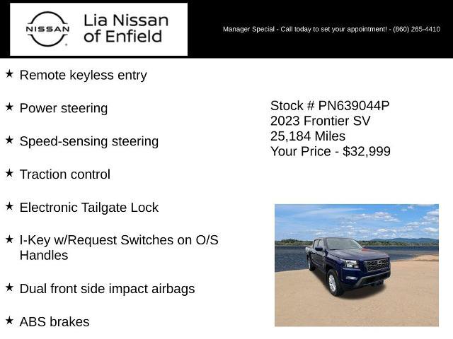 Certified 2023 Nissan Frontier SV w/ SV Convenience Package AWD/4WD image 30