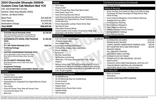 Used 2024 Chevrolet Silverado 2500 Custom w/ Custom Value Package AWD/4WD image 69