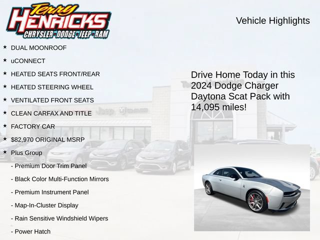 Used 2024 Dodge Charger Daytona Scat Pack w/ Plus Group AWD/4WD image 4
